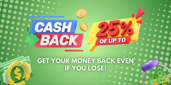 ironplay cashback banner with green money artwork